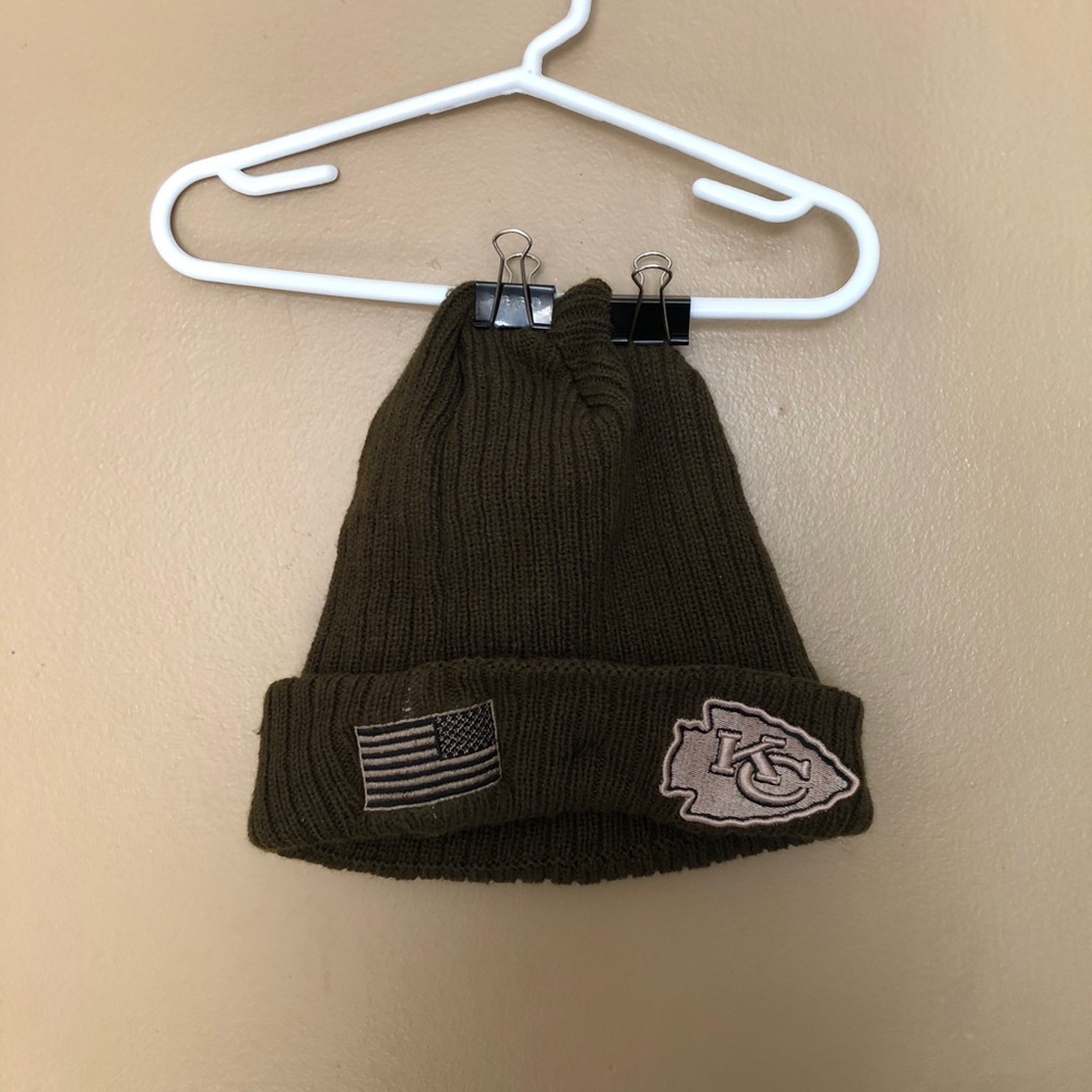 Kansas City Chiefs Olive Green Beanie
